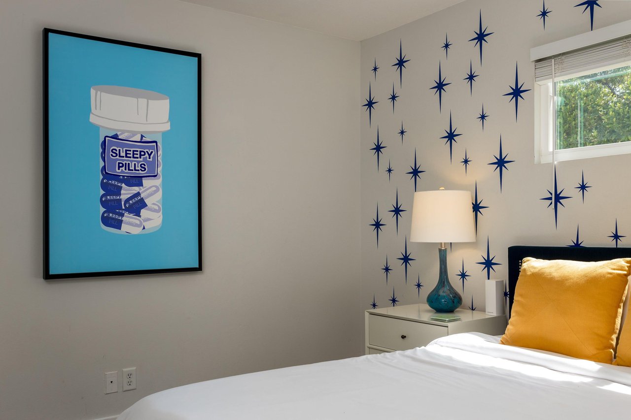 Fall asleep in the gorgeous bedroom