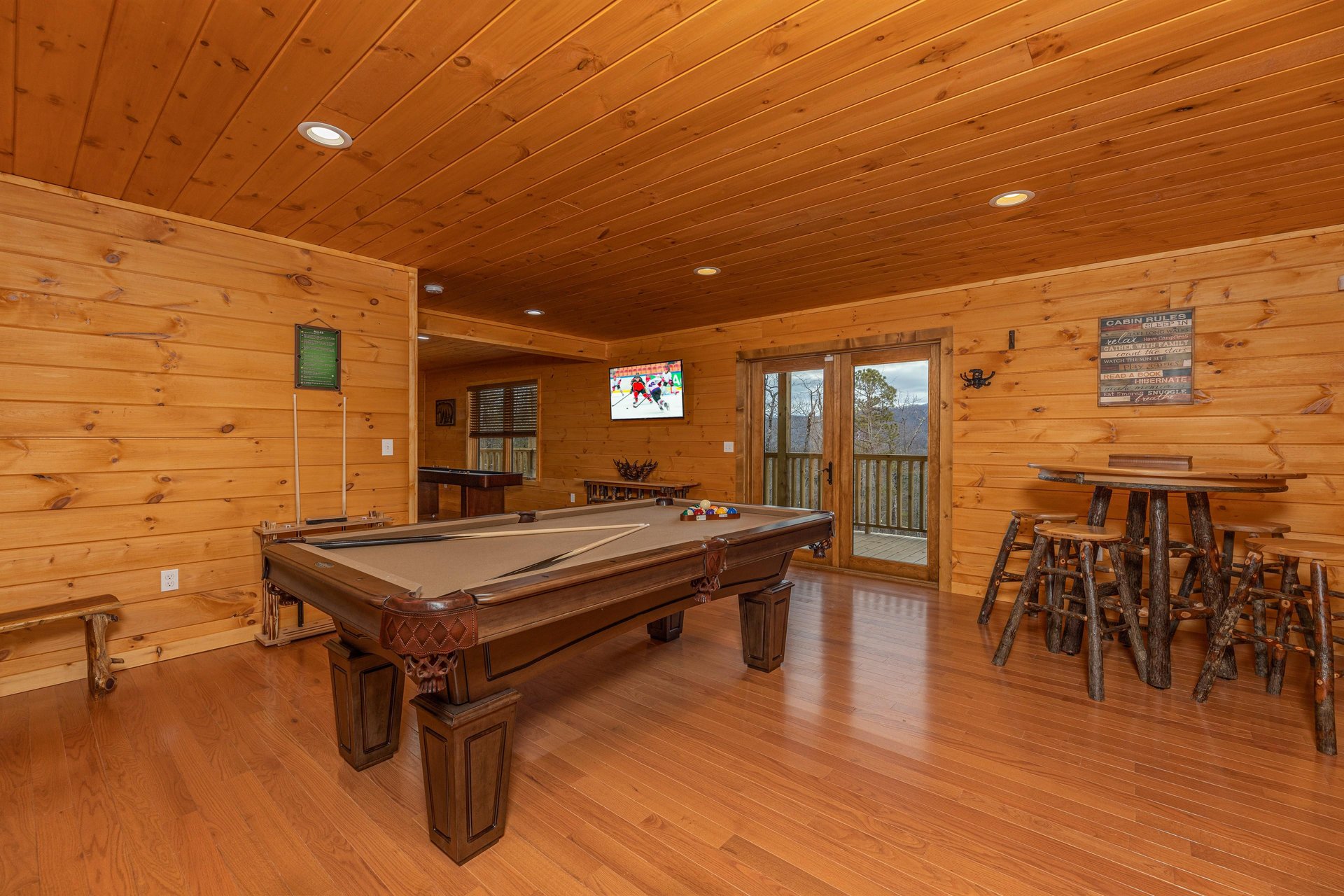 Pool Table and High Top Table