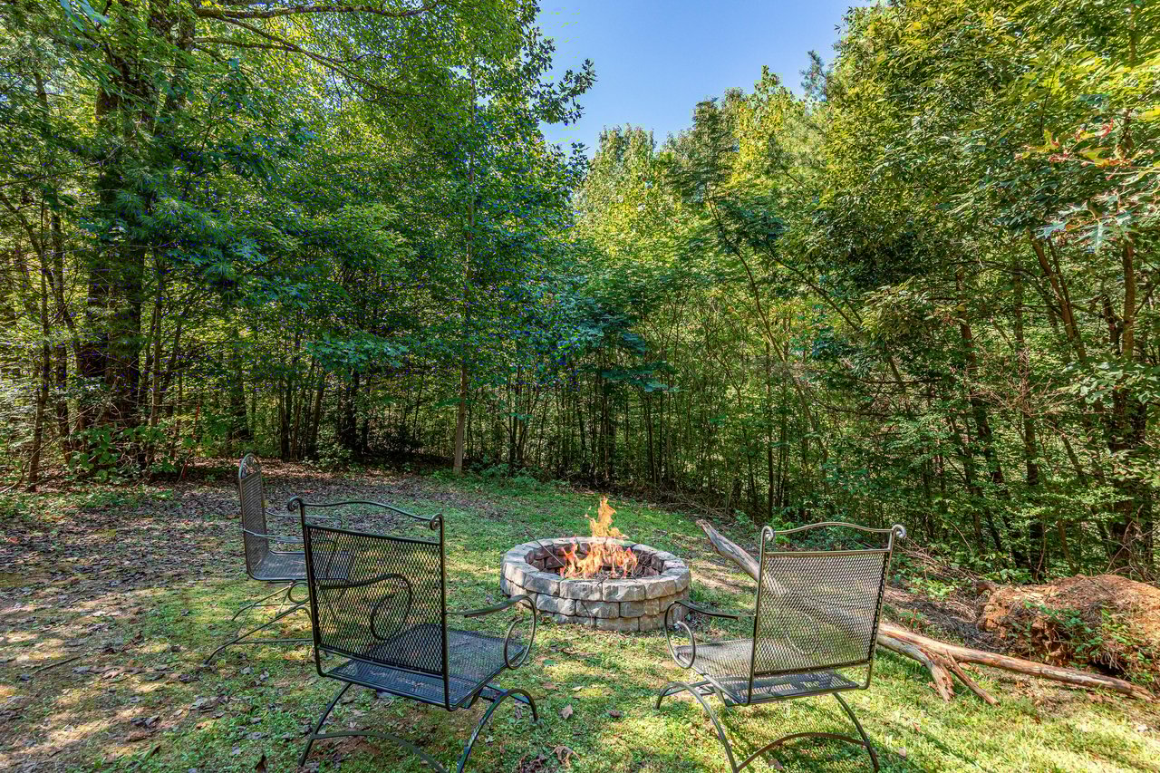 Firepit at Fox Ridge, a 3 bedroom cabin rental located in Pigeon Forge