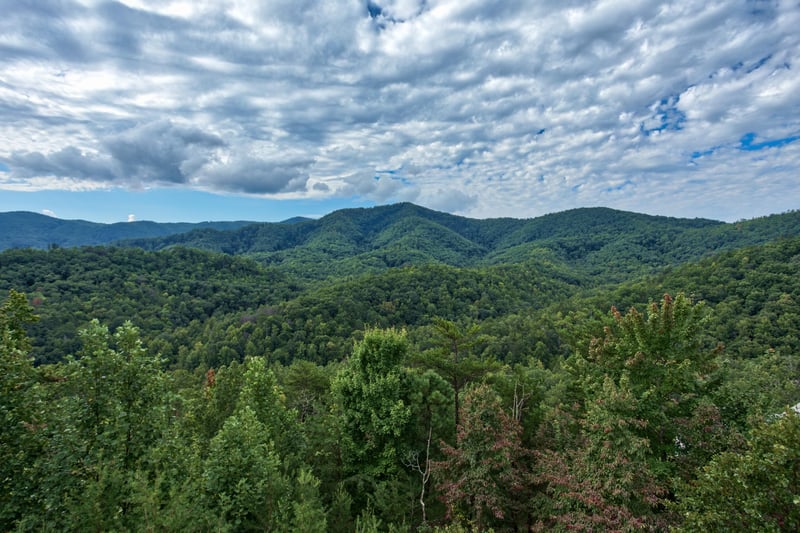 Mountain view at Majestic Views, a 3 bedroom cabin rental located in Pigeon Forge
