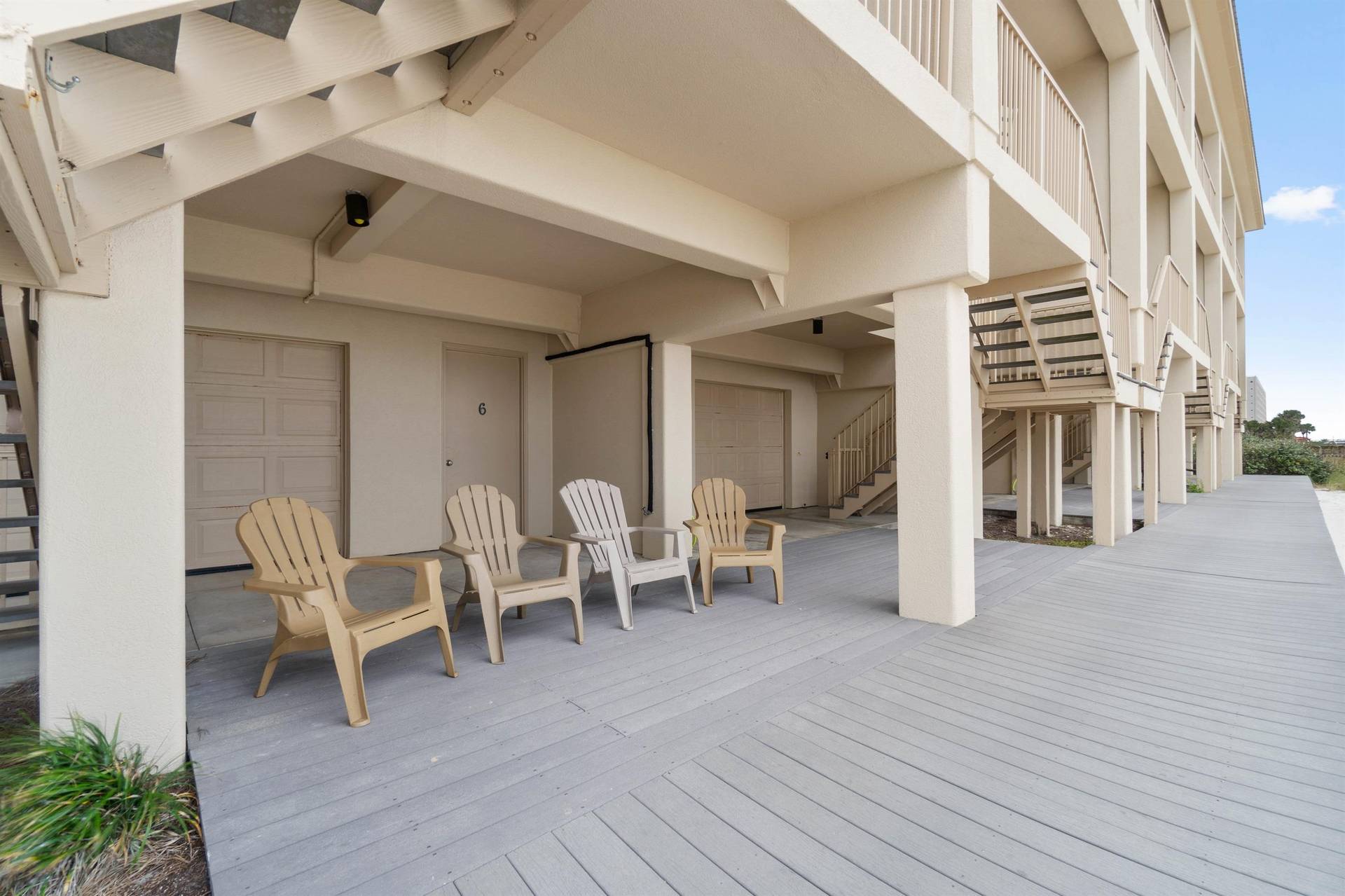 Seating Area Behind Garage