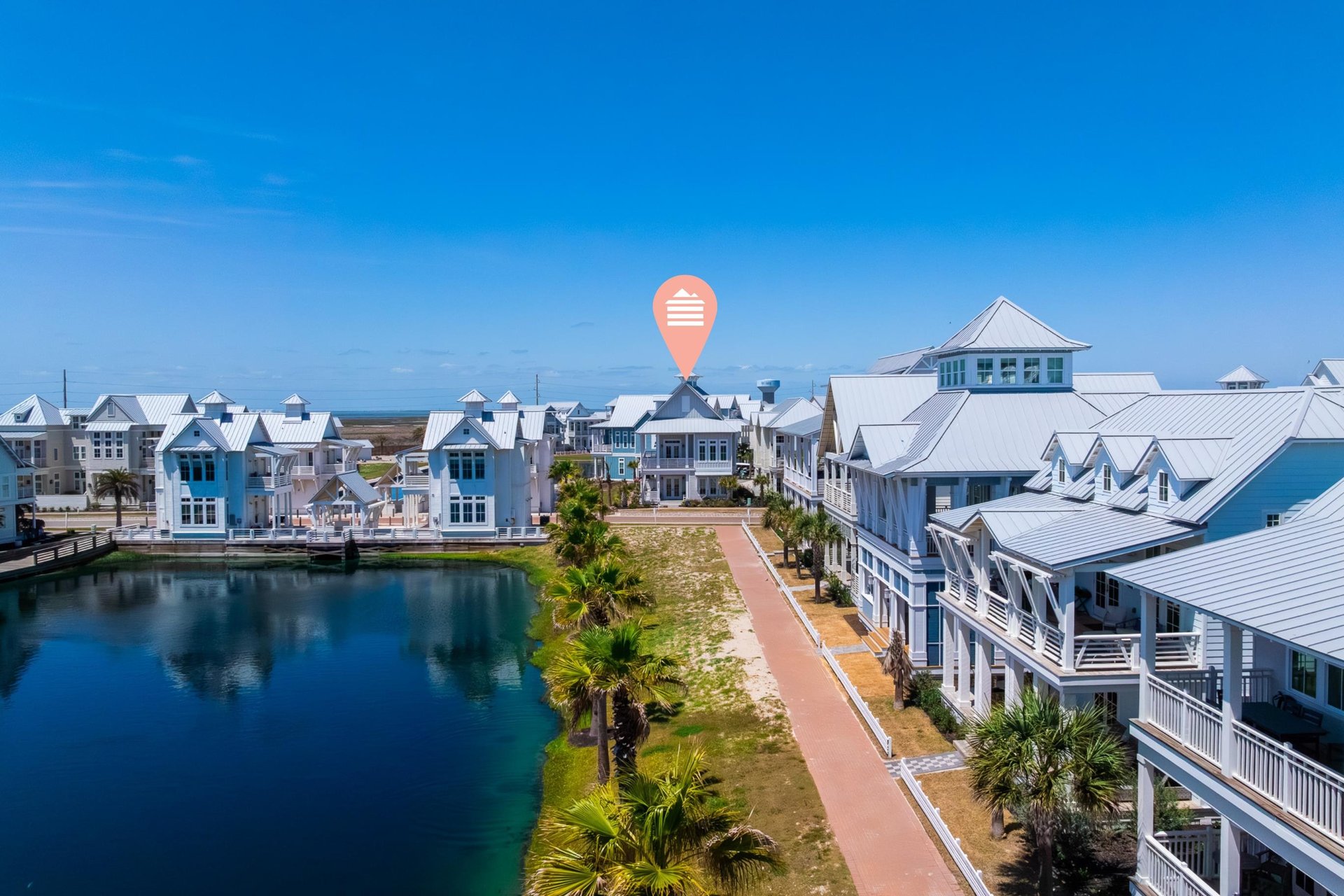 Aerial View, Just Steps from Town Lake