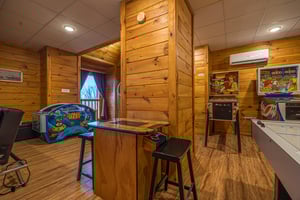 Arcade at Eagles Sunrise, a 2 bedroom cabin rental located in Pigeon Forge
