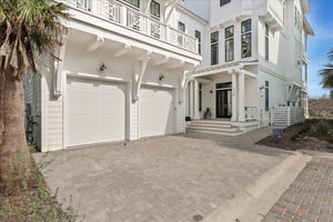 Exterior View, Two Car Pavered Parking