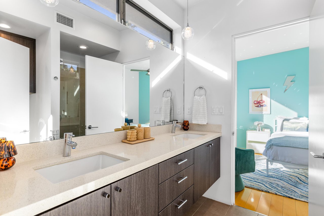 Shared Jack and Jill bathroom