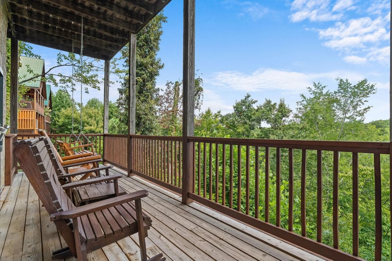 outdoor seating with view