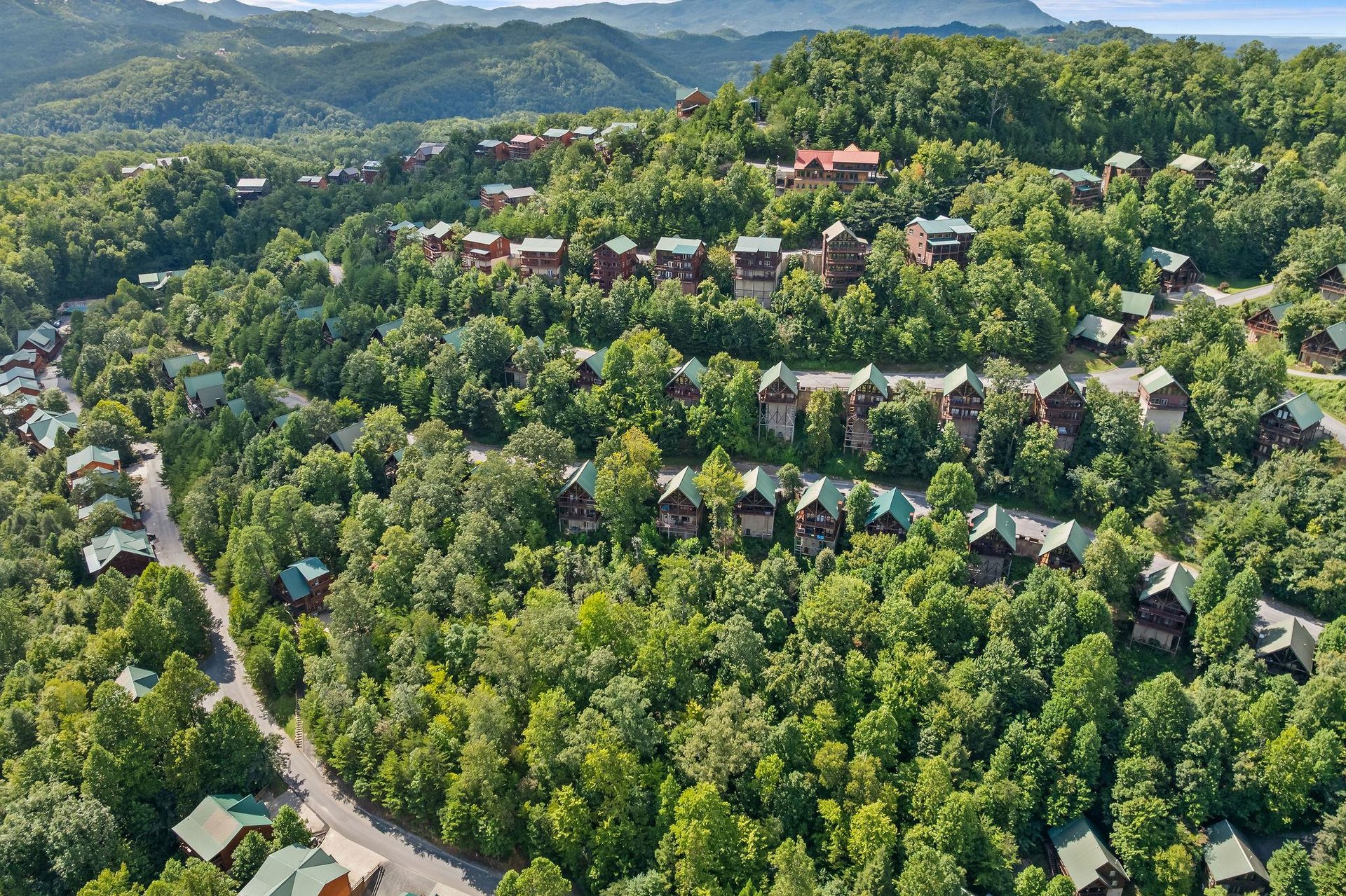 aerial view around Bear Sunrise