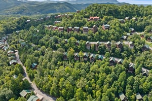 aerial view around Bear Sunrise