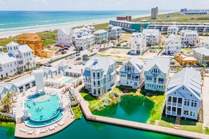 Lakeside Aerial View of Suns Out Buns Out