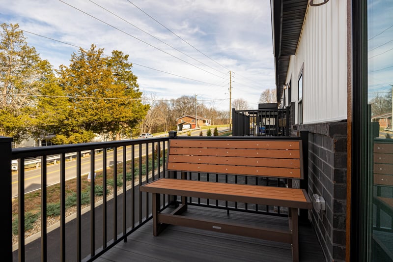 Deck Bench at Hickory Haven