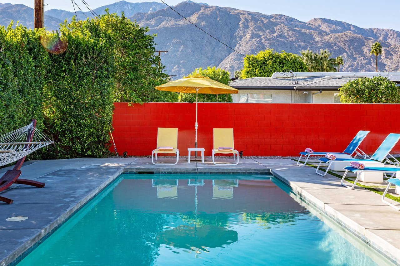 Dive into the pool at any time of the day or night