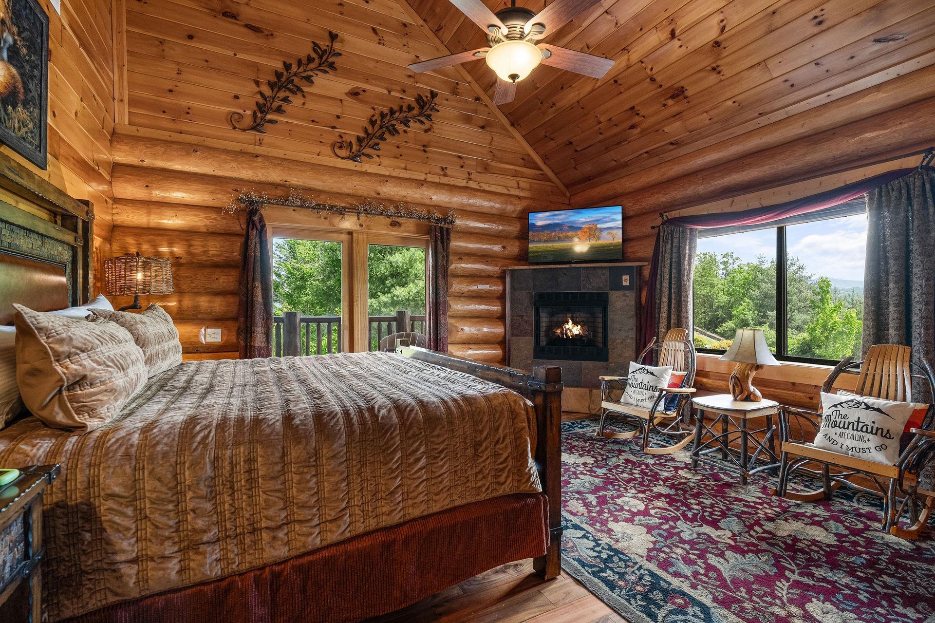 Fireplace in Bedroom