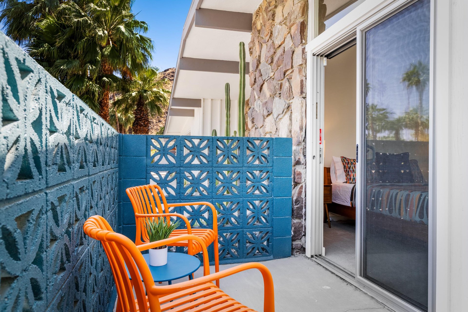 Private patio.