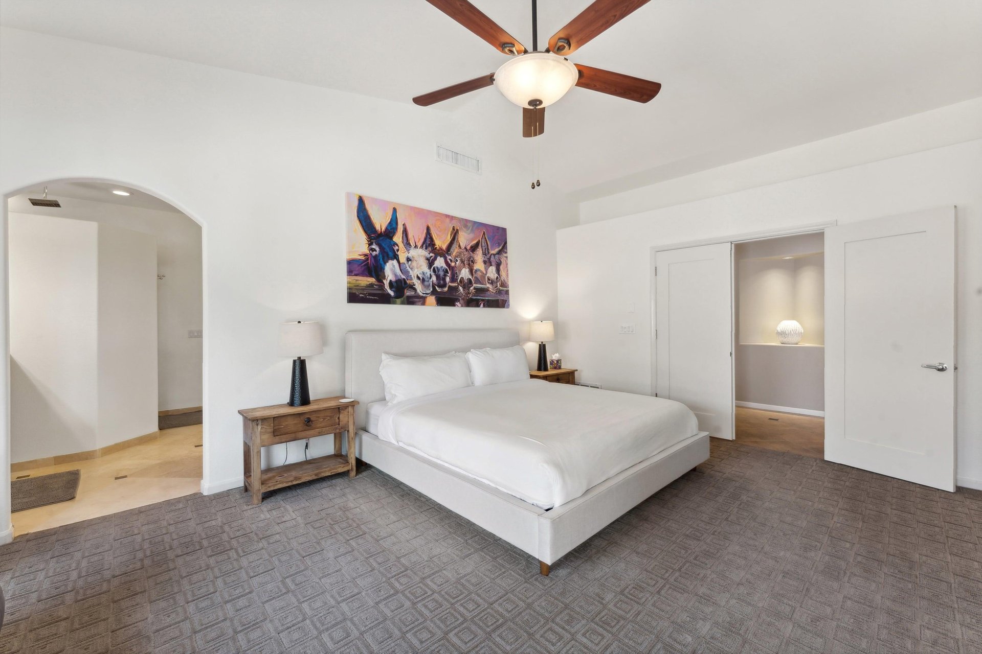 King Bed to Fall Into with a Flat Screen TV