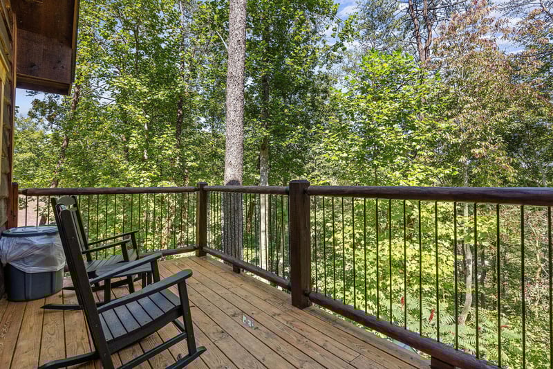 rocking chairs on deck