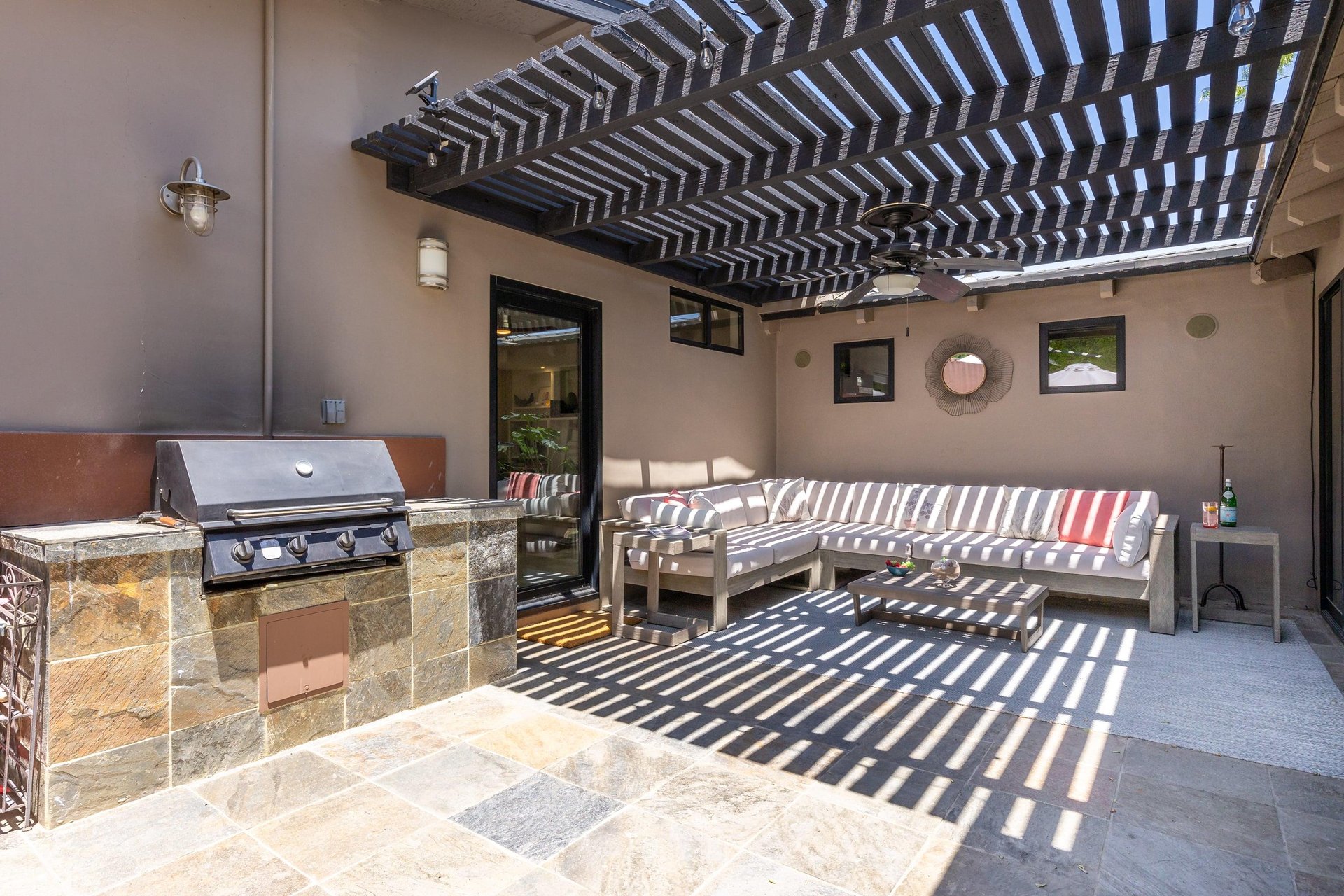 Semicovered patio