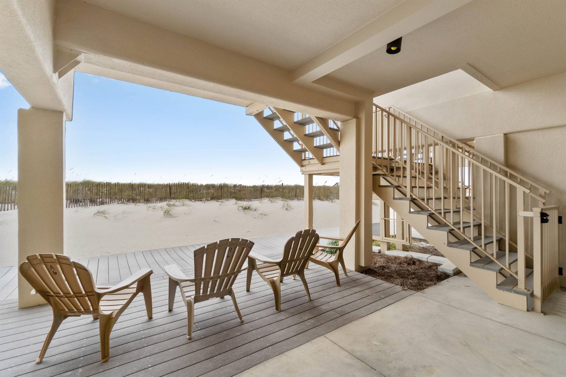 Seating Area Behind Garage