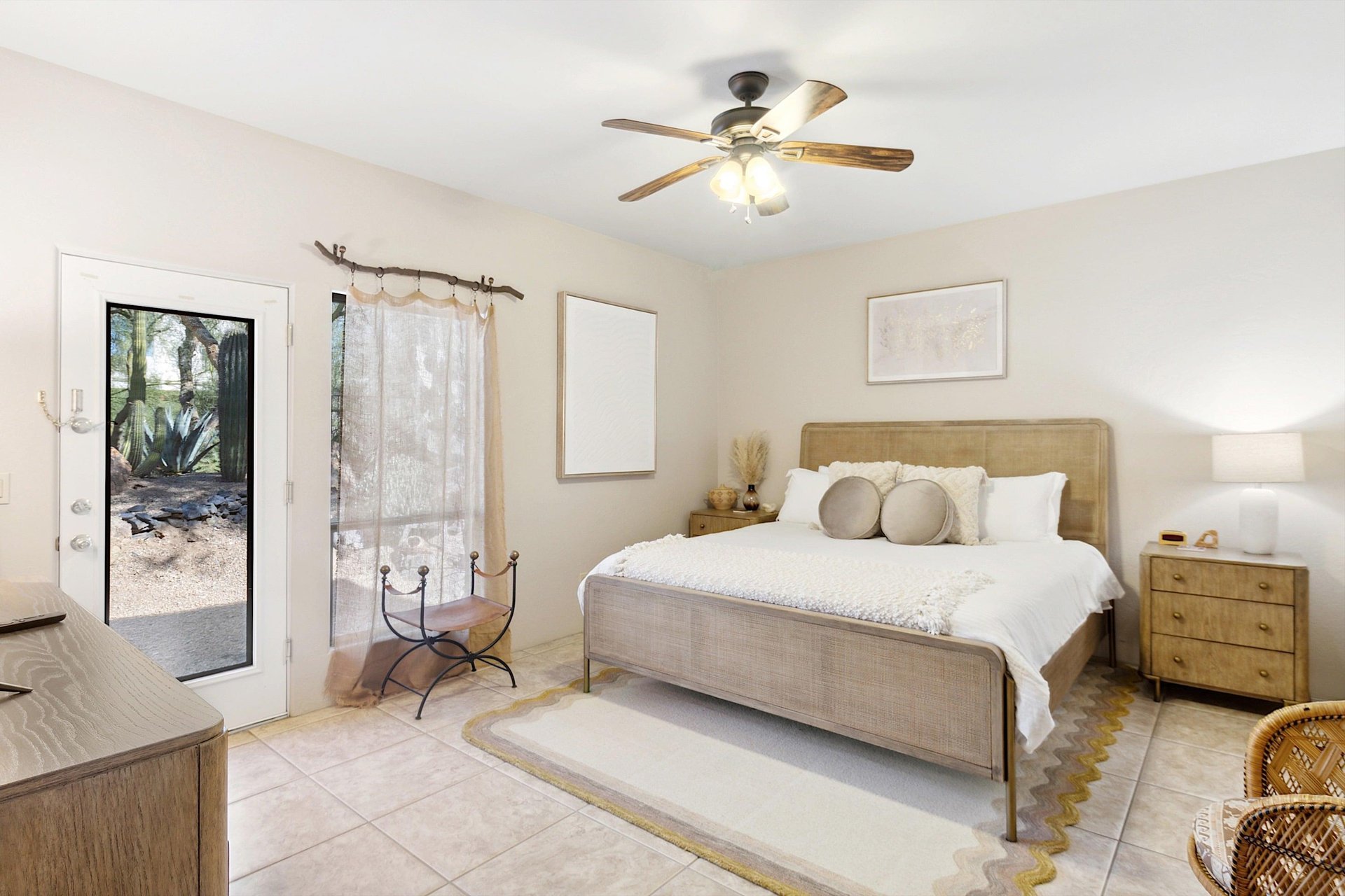Master bedroom  King sized bed
