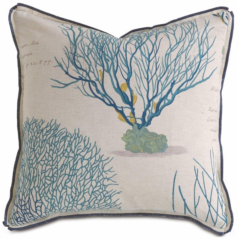 BarclayButeraCottonFeathersFloralThrowPillow