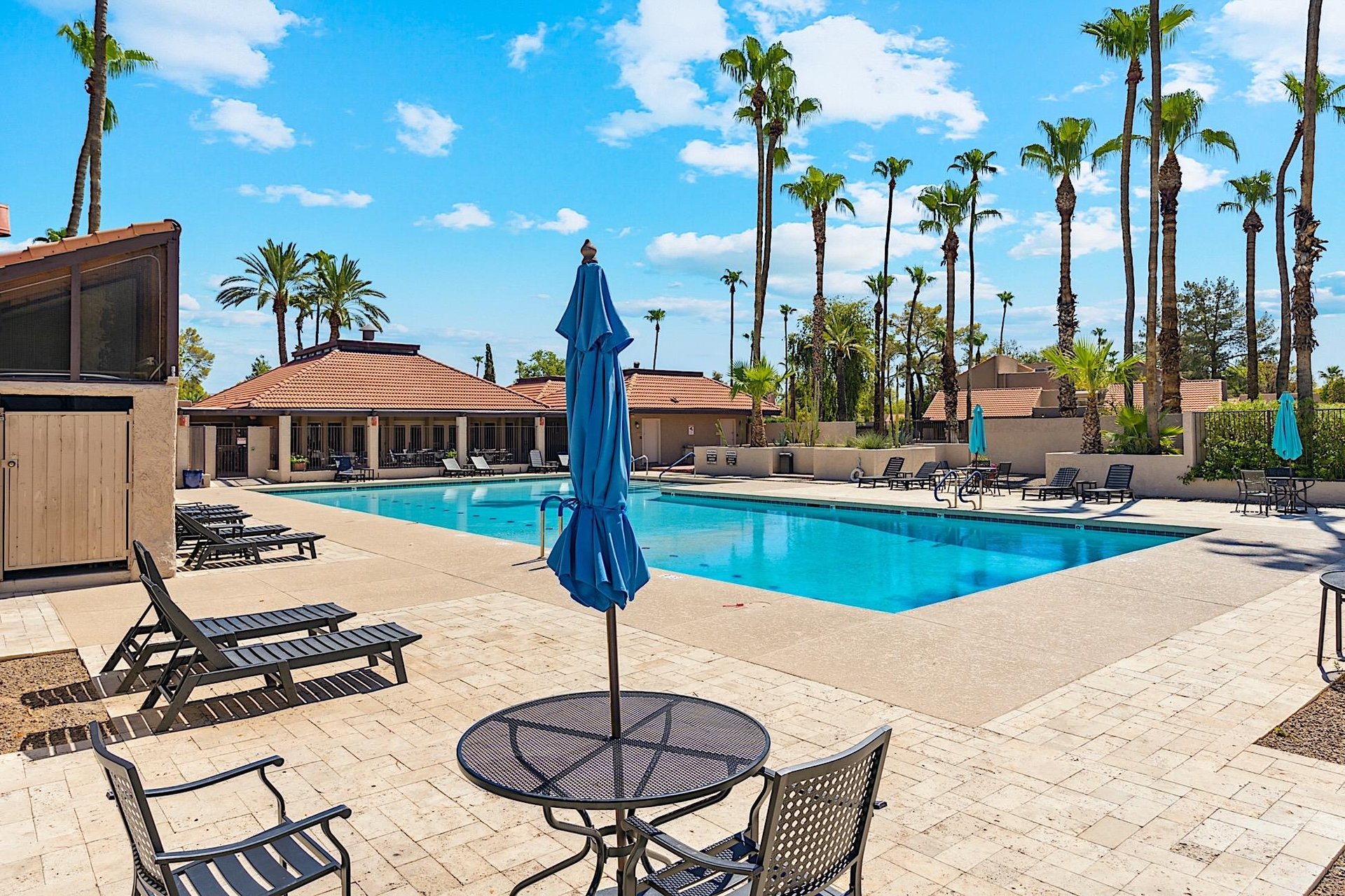 Heated community pool, spa and clubhouse.