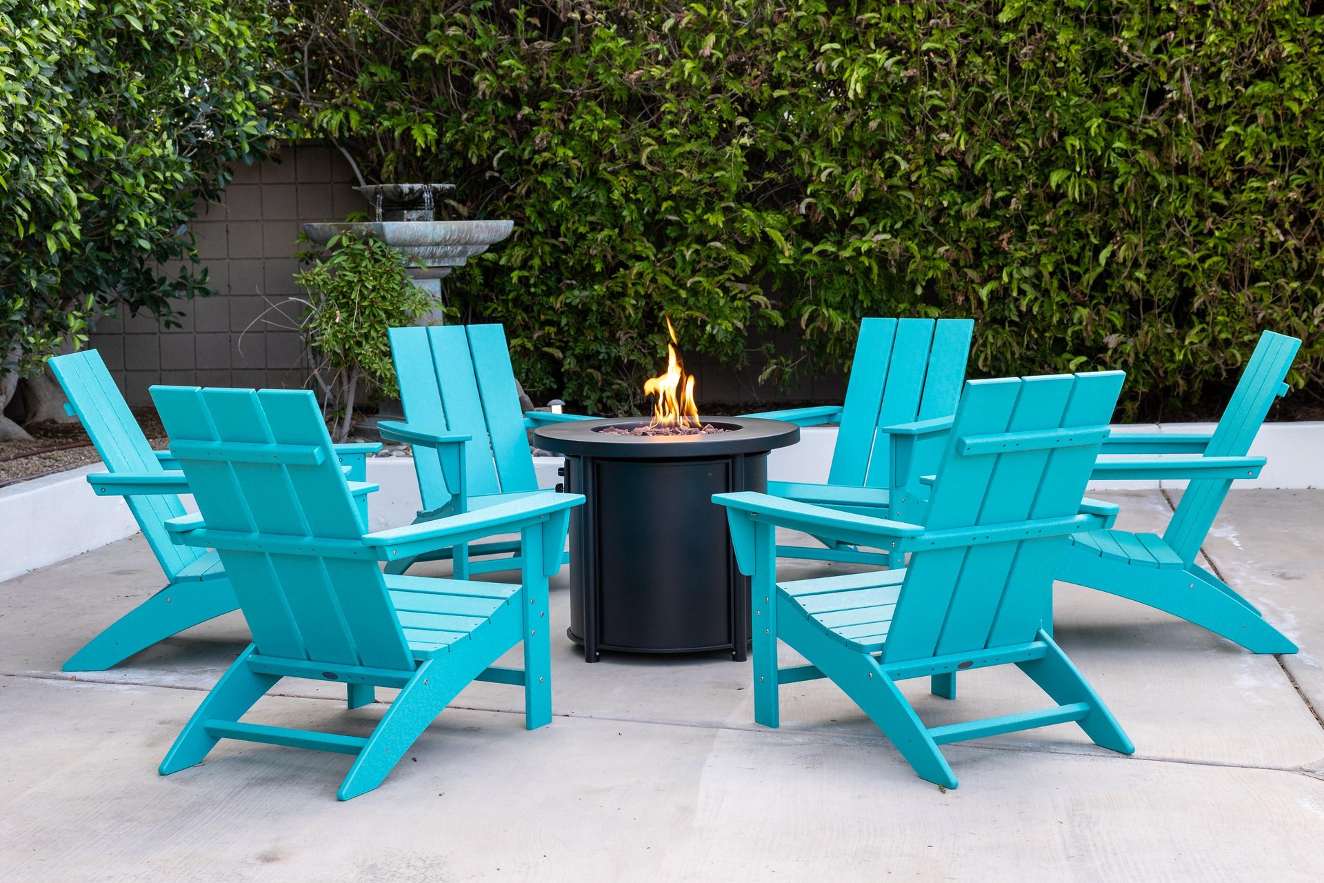Grab a bottle of wine and sit around the firepit