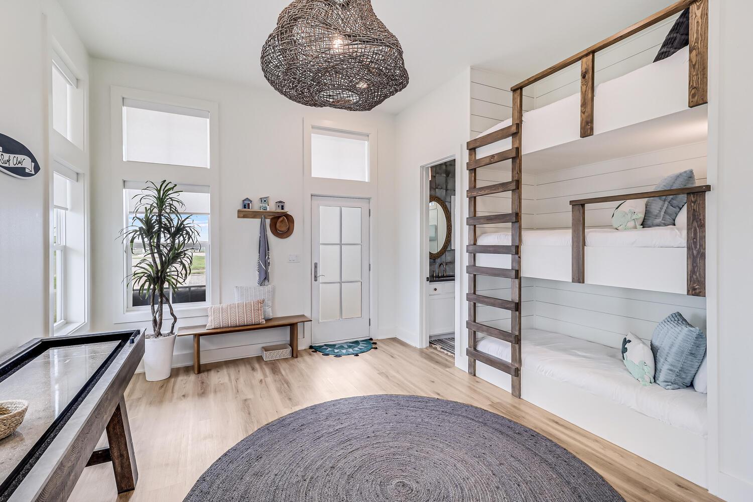 Secondary Living Area with Triple Twin Bunk and Queen PullOut C