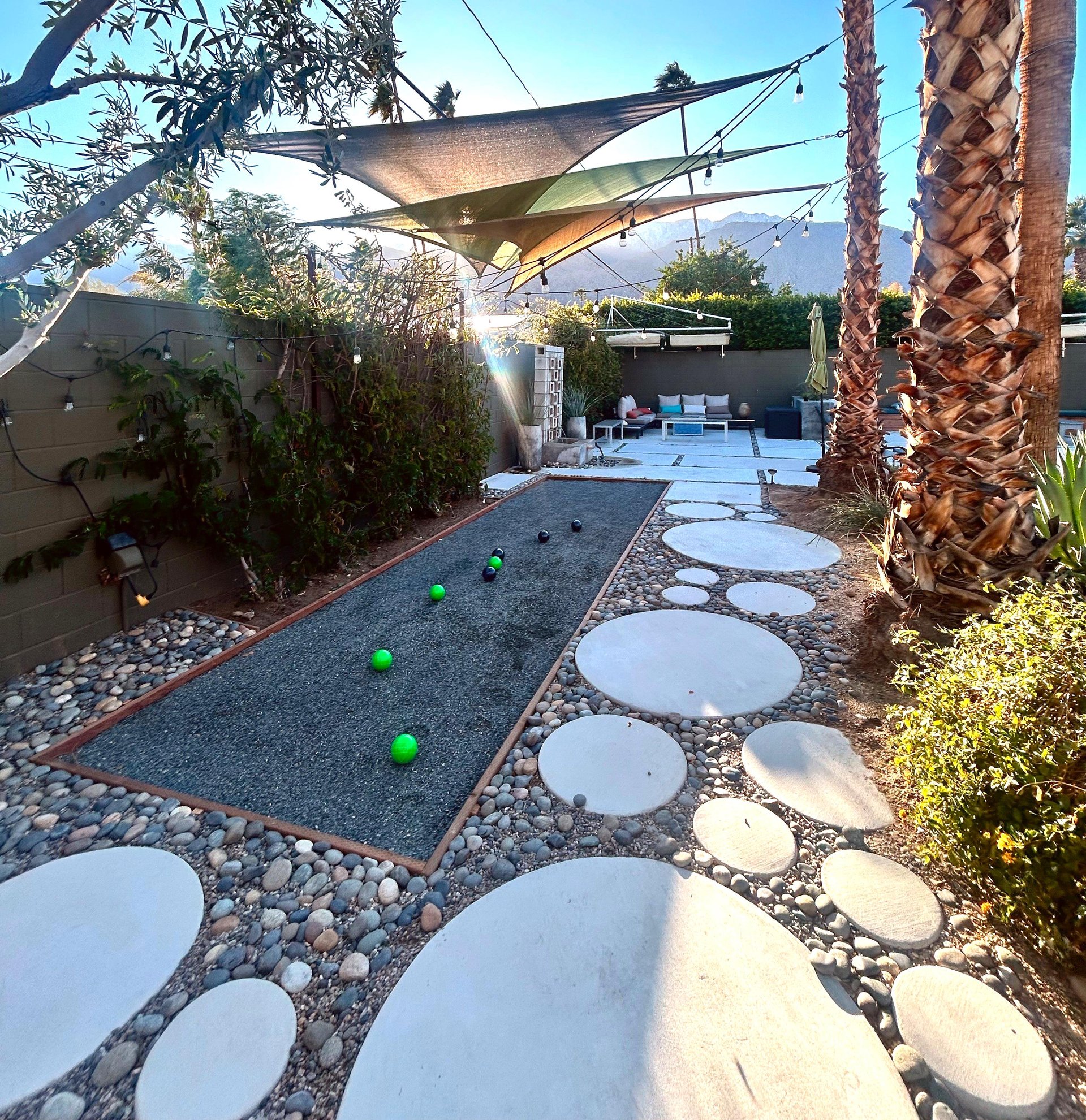Enjoy playing Bocce ball with friends and family