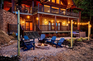 Gather around the fire pit with friends, settle into cozy Adirondack chairs, and let the string lights set the mood for evenings youll remember.