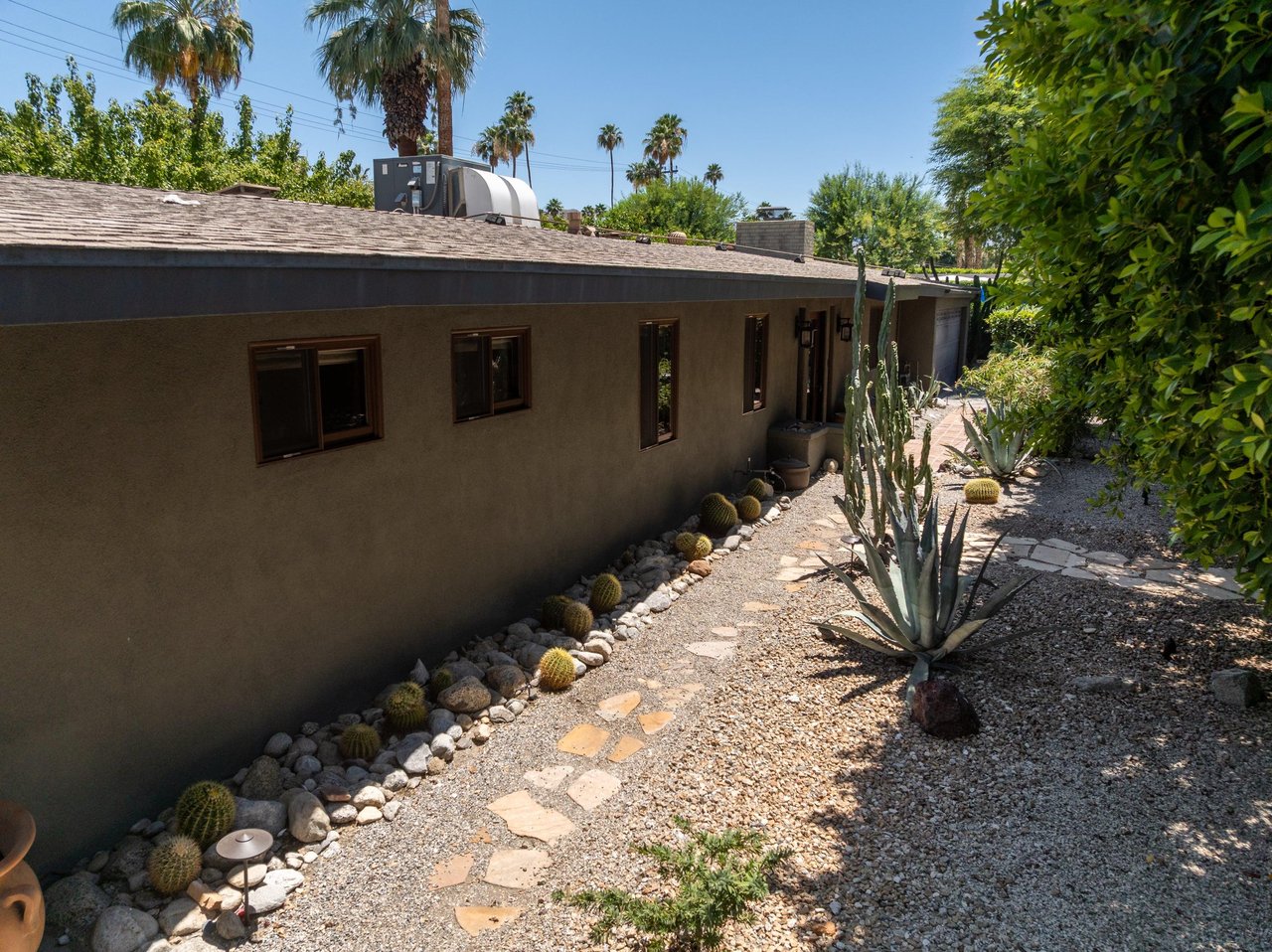 Pathway leading to the front door.