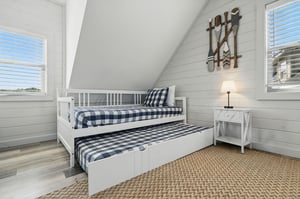 twin size trunnel bed