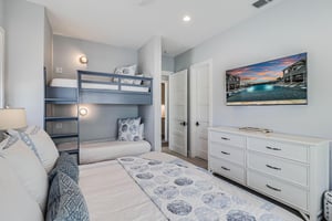 King Bedroom with Additional Bunk Beds, 1st Floor