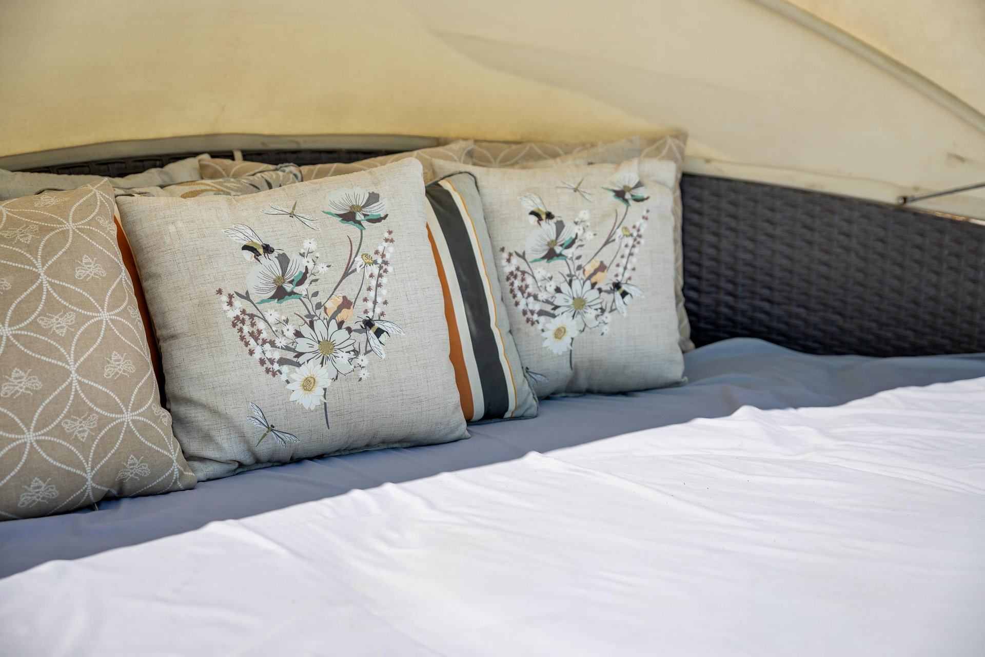 Luxurious bedding throughout