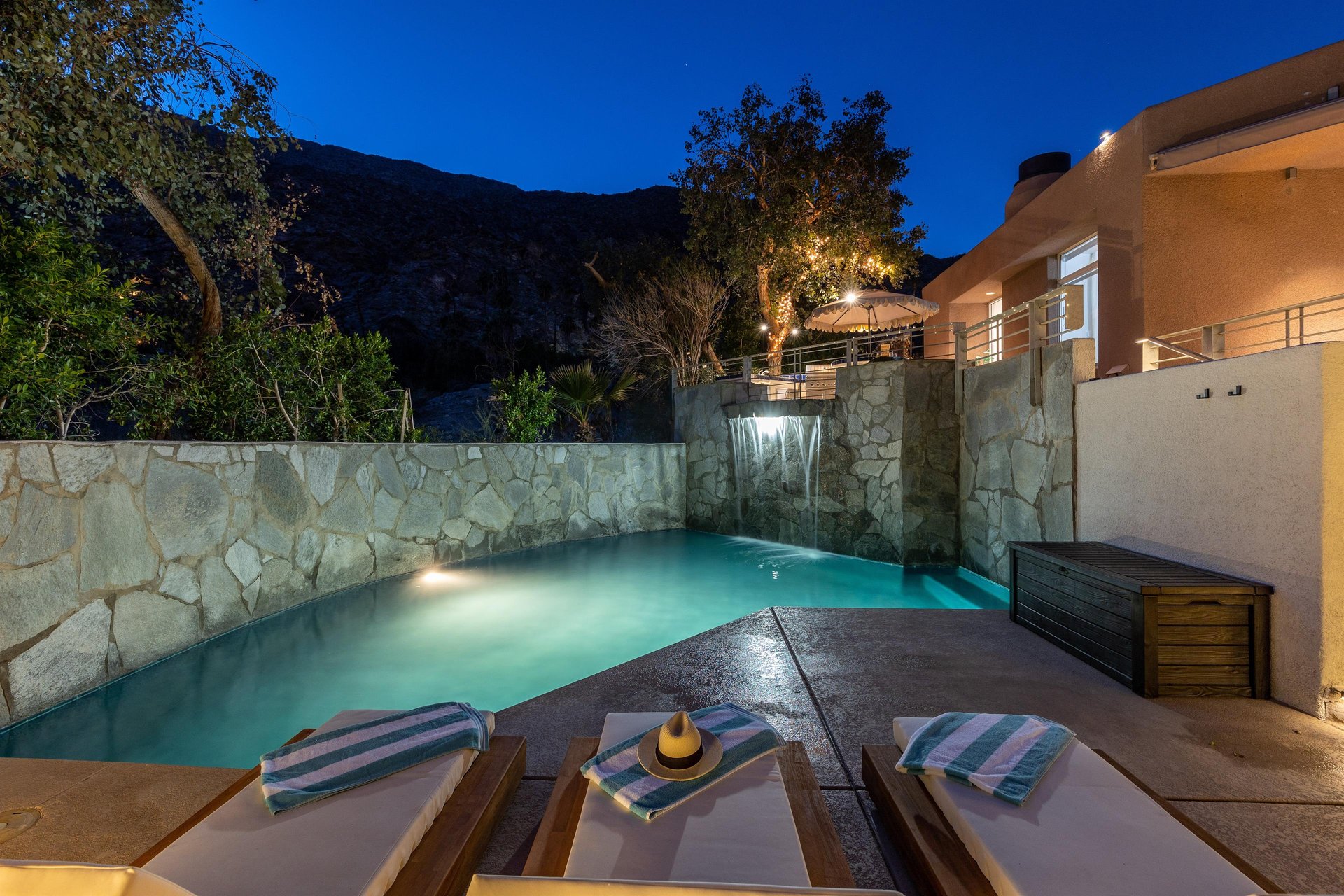 Private backyard