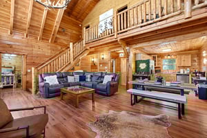 Sectional couch with coffee table