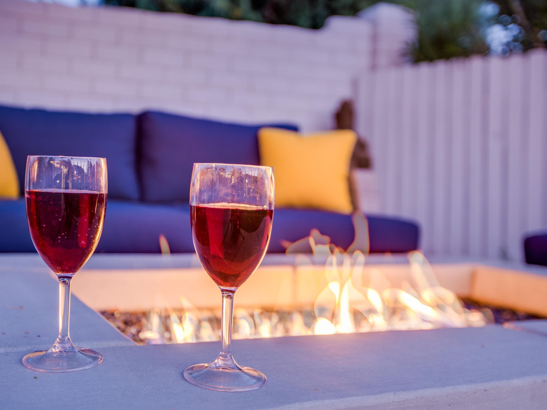 Share a Glass of Wine by the Fire