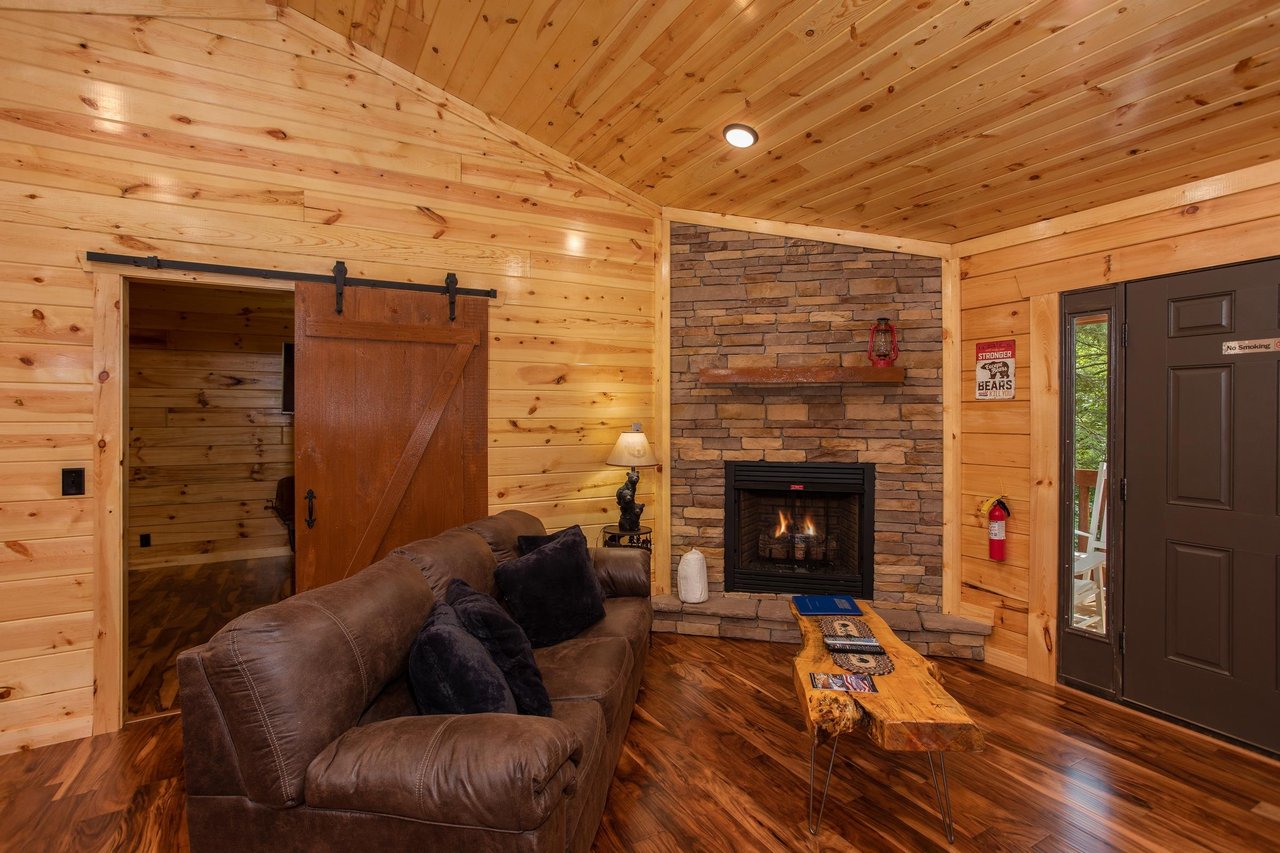 Cozy Fireplace and Couch