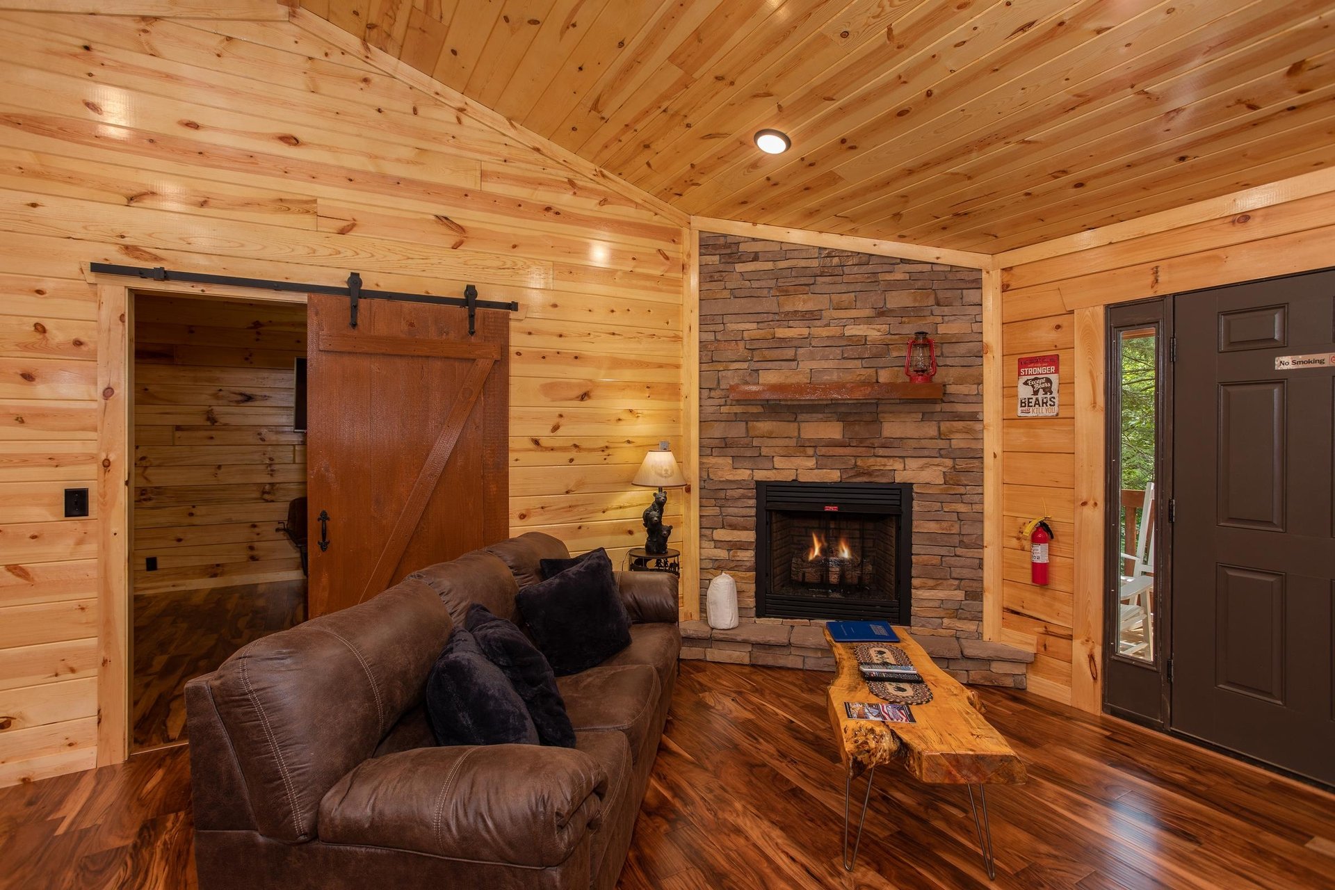 Cozy Fireplace and Couch