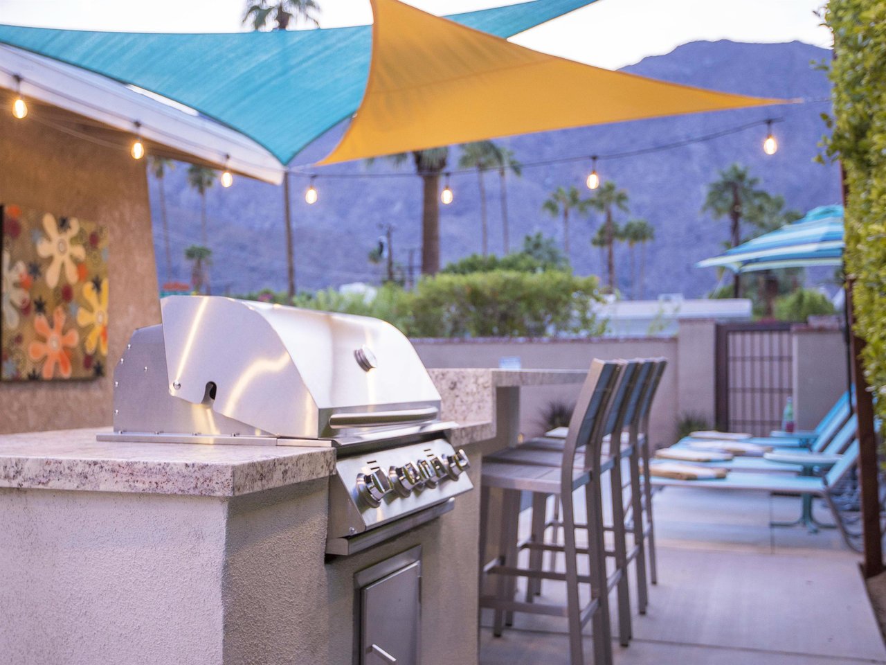 BBQ grill and outdoor dining