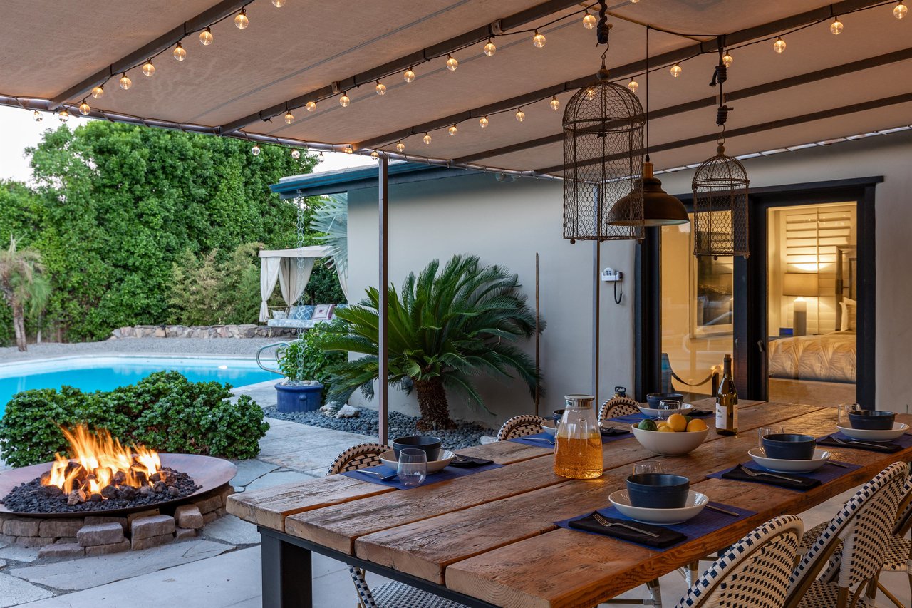 Step out onto a beautiful patio