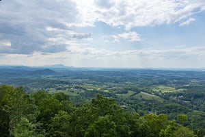 Valley and mountain view at 4 States View, a 2 bedroom cabin rental located in Pigeon Forge