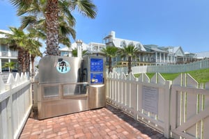 Dog Park Wash Station Beside Dune Pool