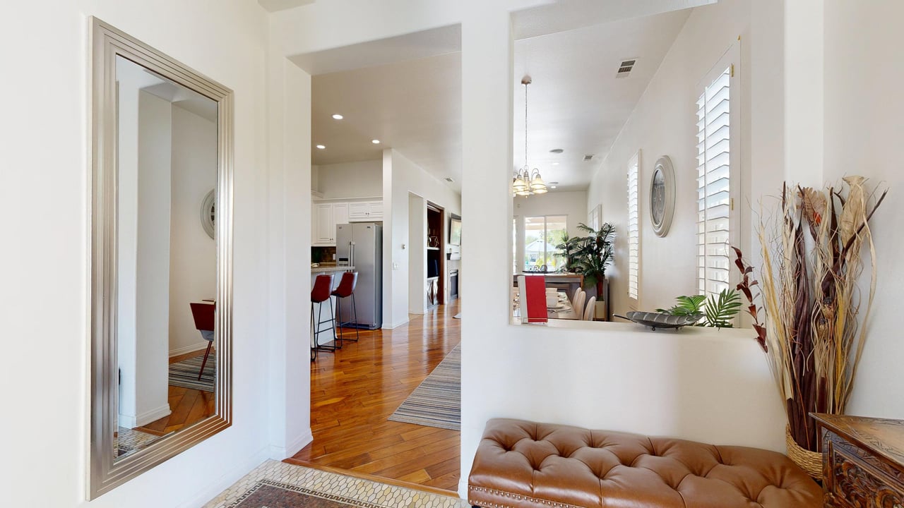 Spacious entryway.