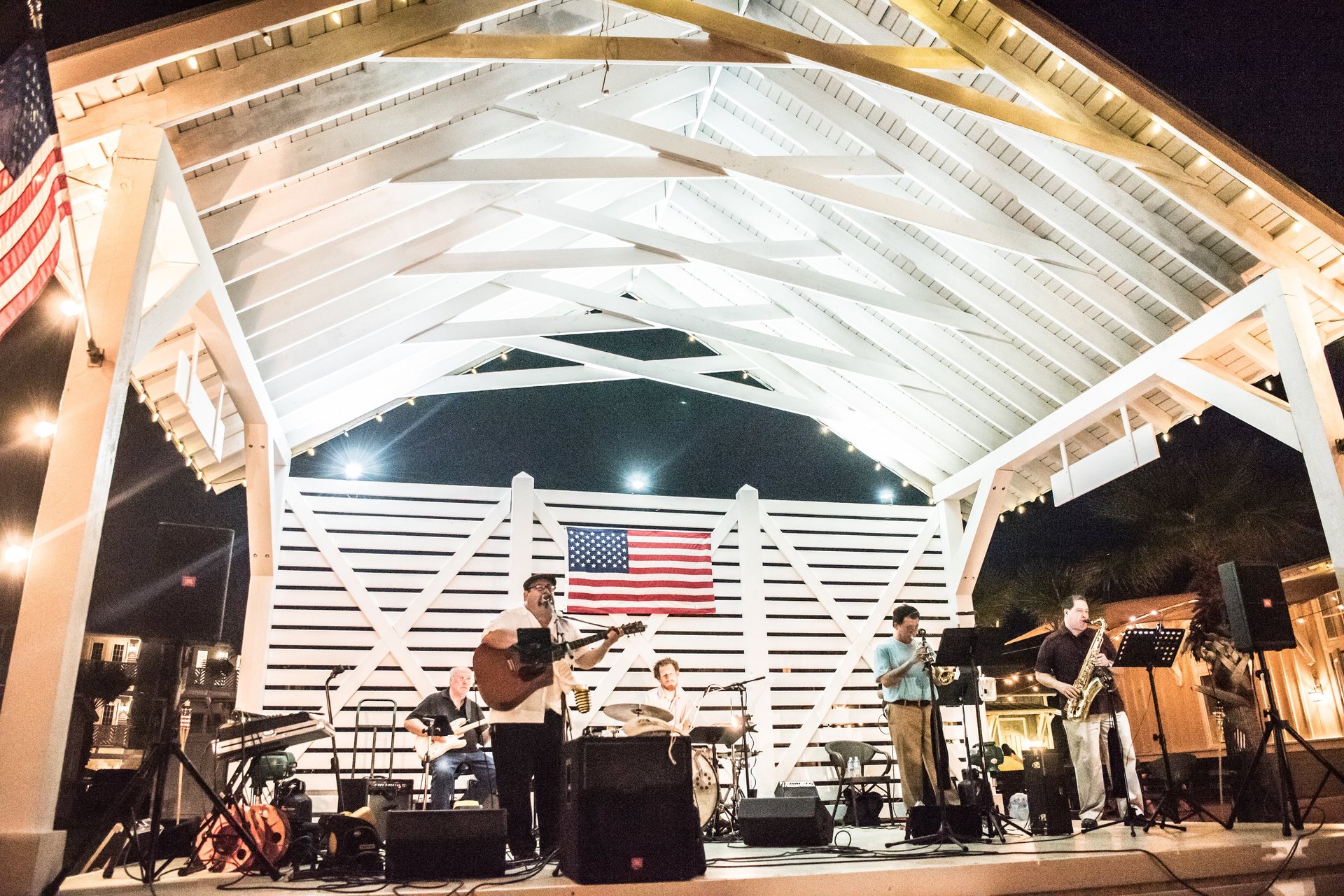 Band and stage Band and stage