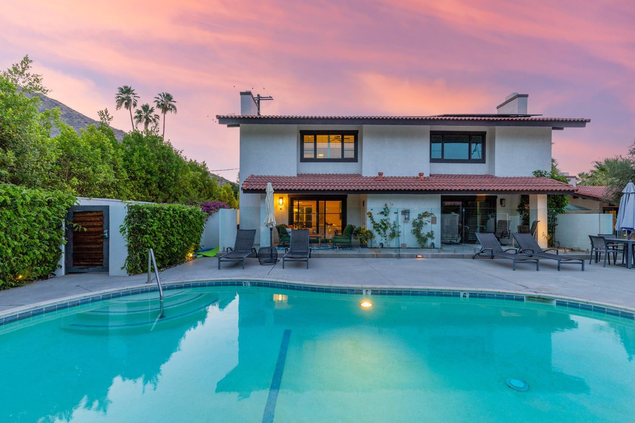 Shared pool and spa located off of back patio.