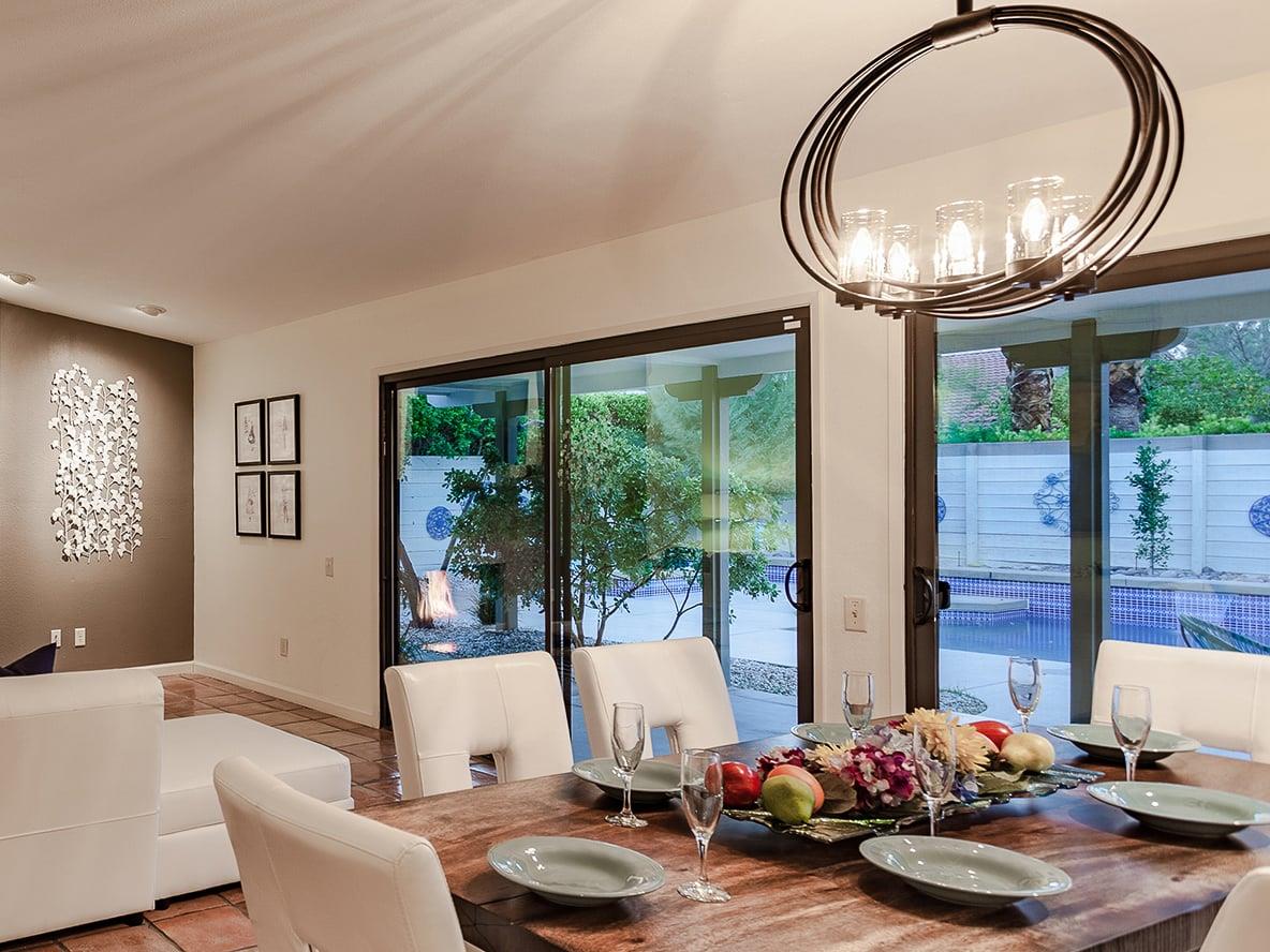Inside dining for 6