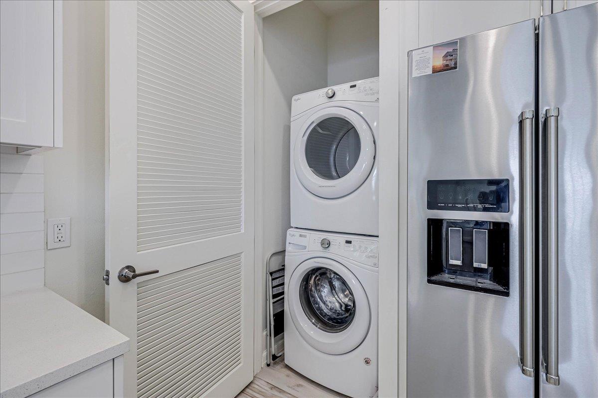 Laundry Closet in Kitchen