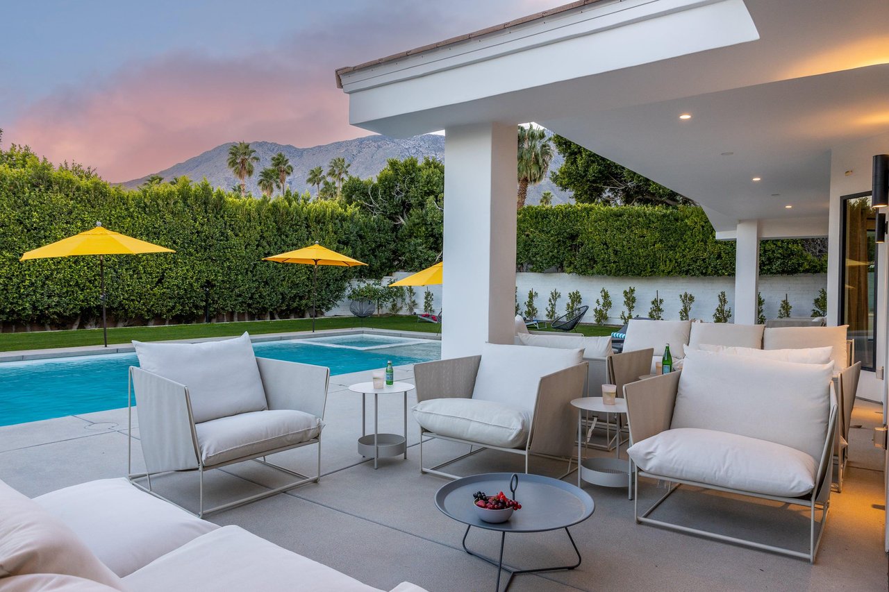 This outdoor patio is a great place to relax and catch up with old friends
