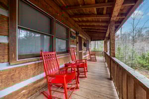 Front Deck of Little Bear Cabin