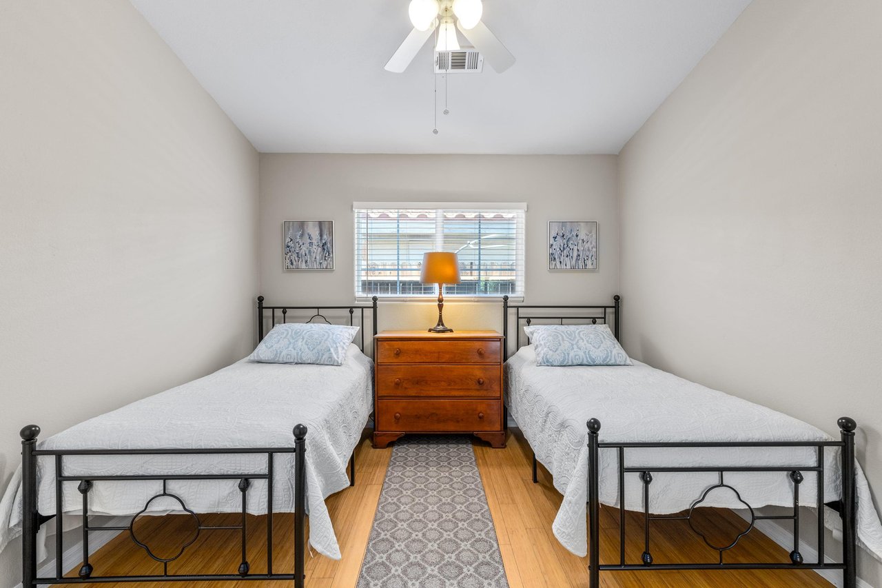 Two twin size beds.