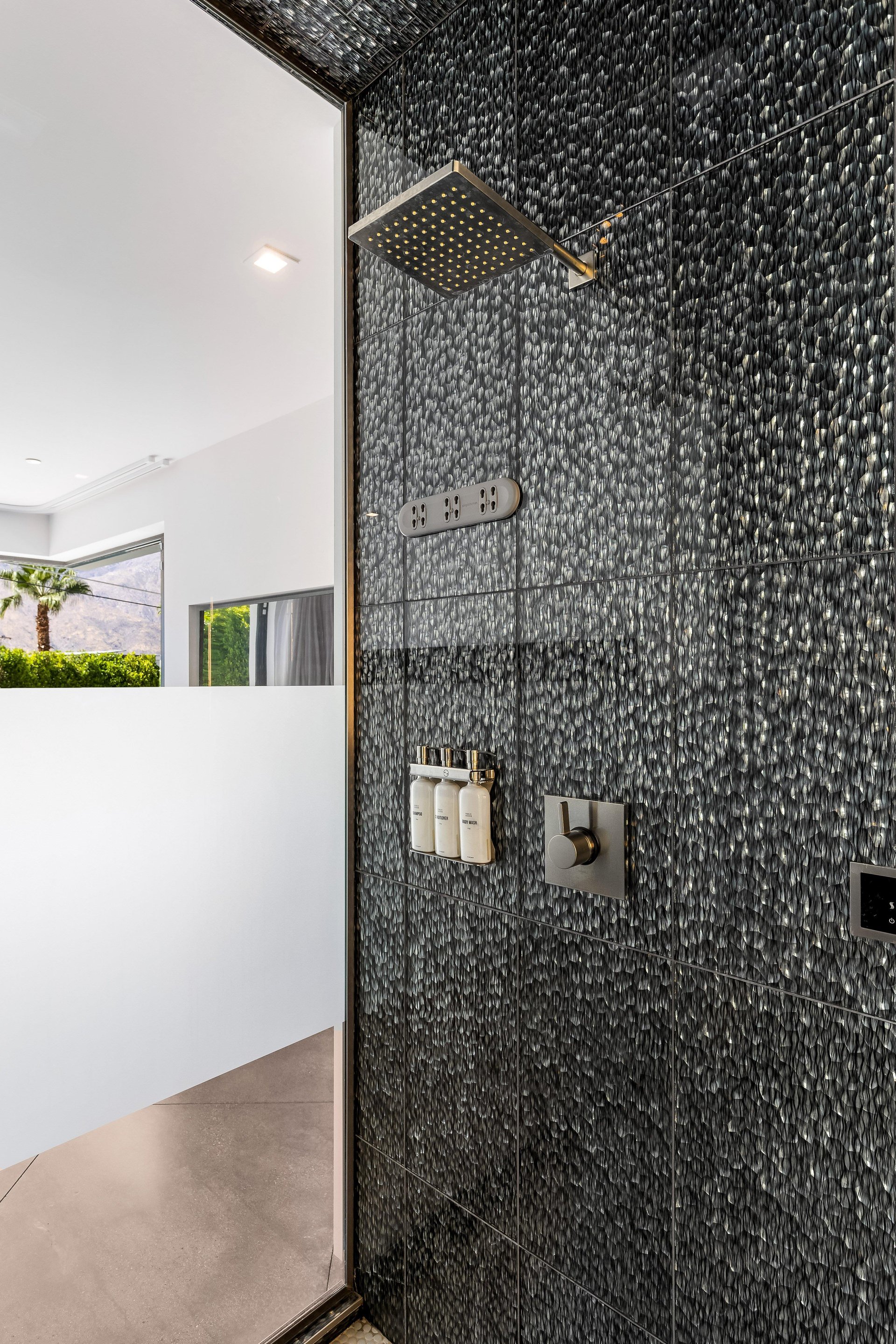 Luxe walkin shower